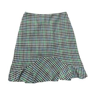 Nine & Co Academia Houndstooth Pencil Midi Skirt